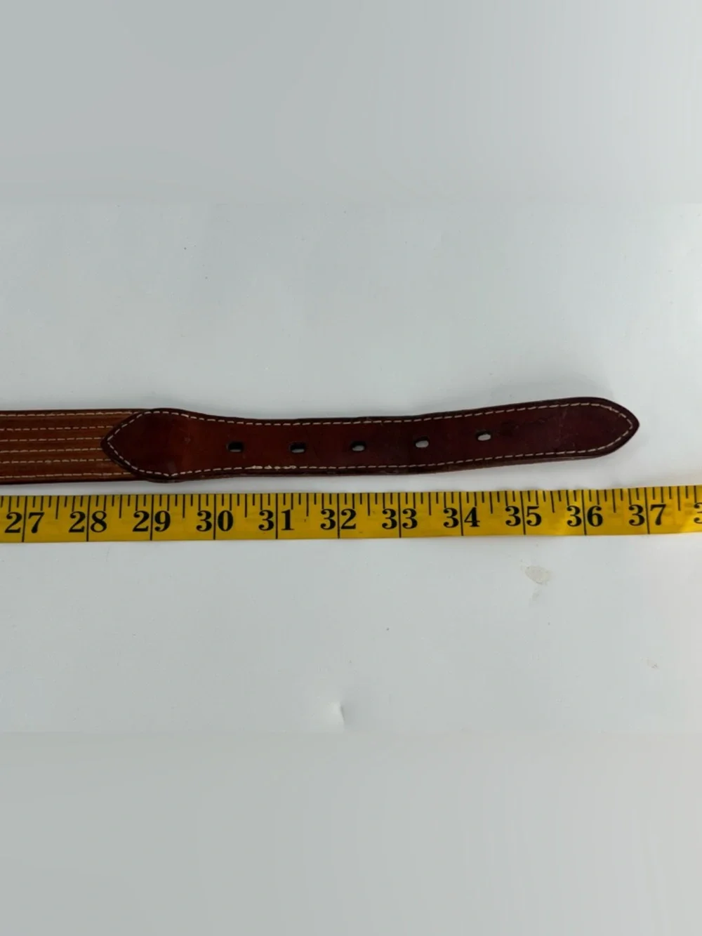 Vintage Casual‎ Tan Brown Leather Belt 32